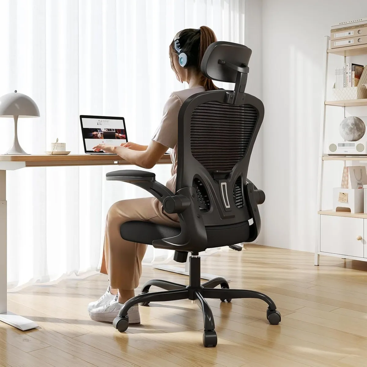 Desk Chair Ergonomic Office with 330lbs Capacity - Image 1