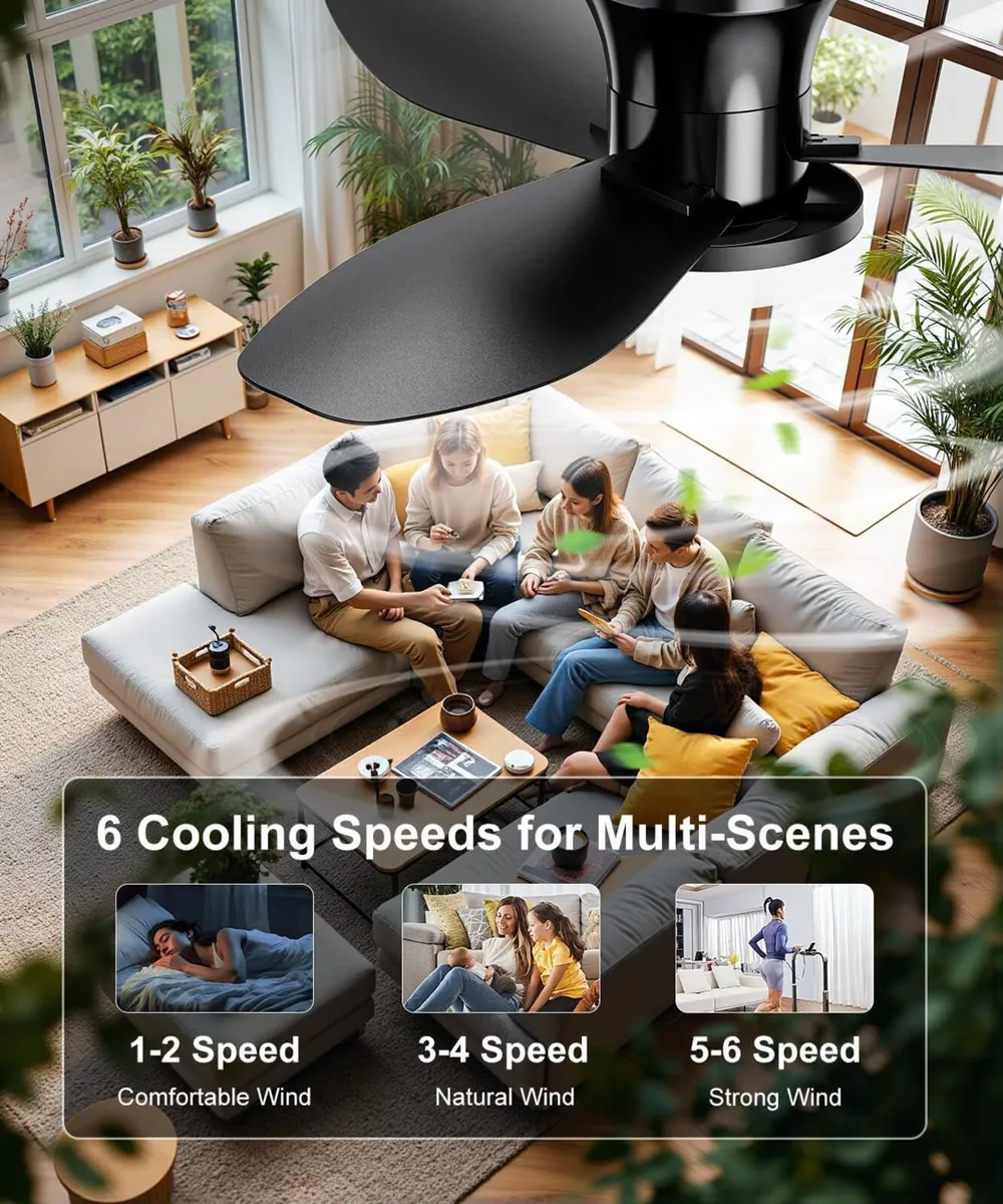 106CM Ceiling Fans with Light and Remote 42 - Image 3