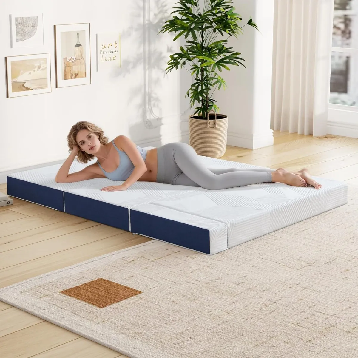 Folding Mattress 10CM with Carry Handles Portable - Image 3