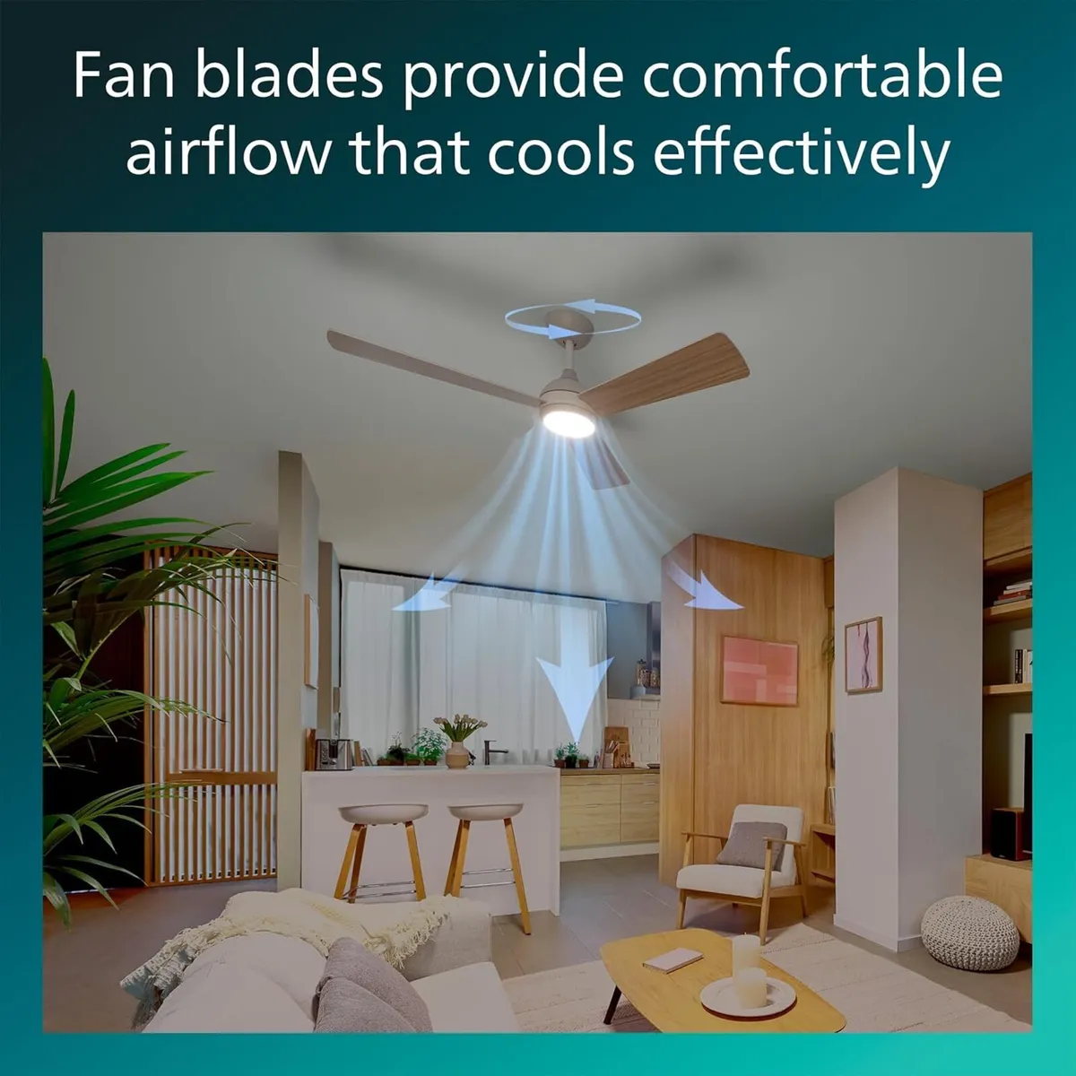 Philips Civx Ceiling Fan with LED Light 3 - Image 4