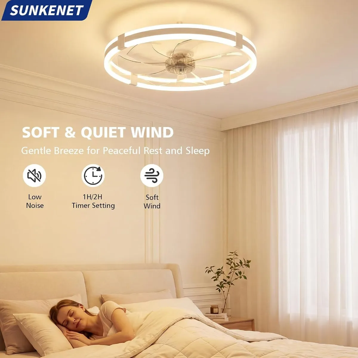 Ceiling Fans with Lights and Remote LED - Image 4