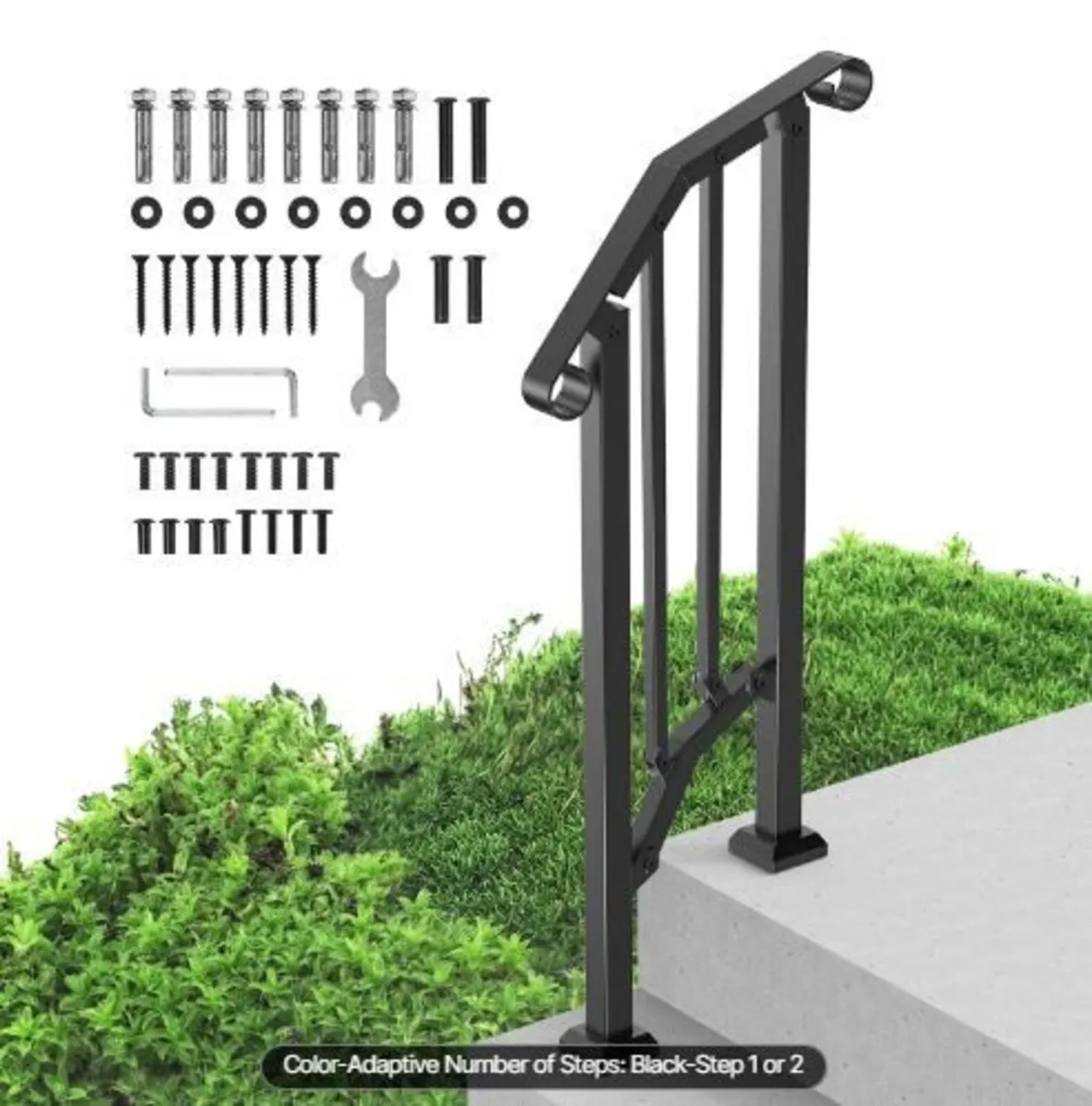 Handrails for Outdoor Steps, 1-2 Step - Image 4