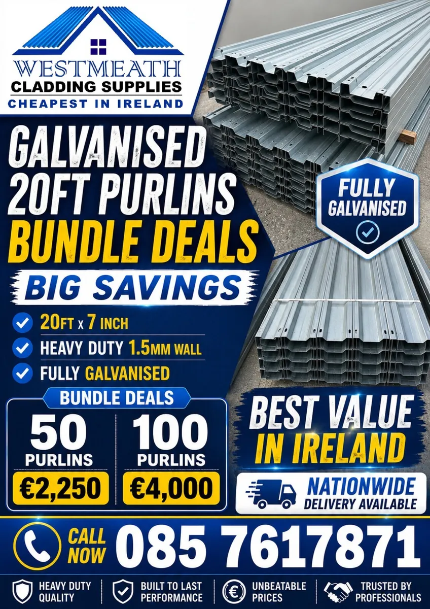 GALVANISED PURLINS ✅DEAL OF THE WEEK✅ - Image 1