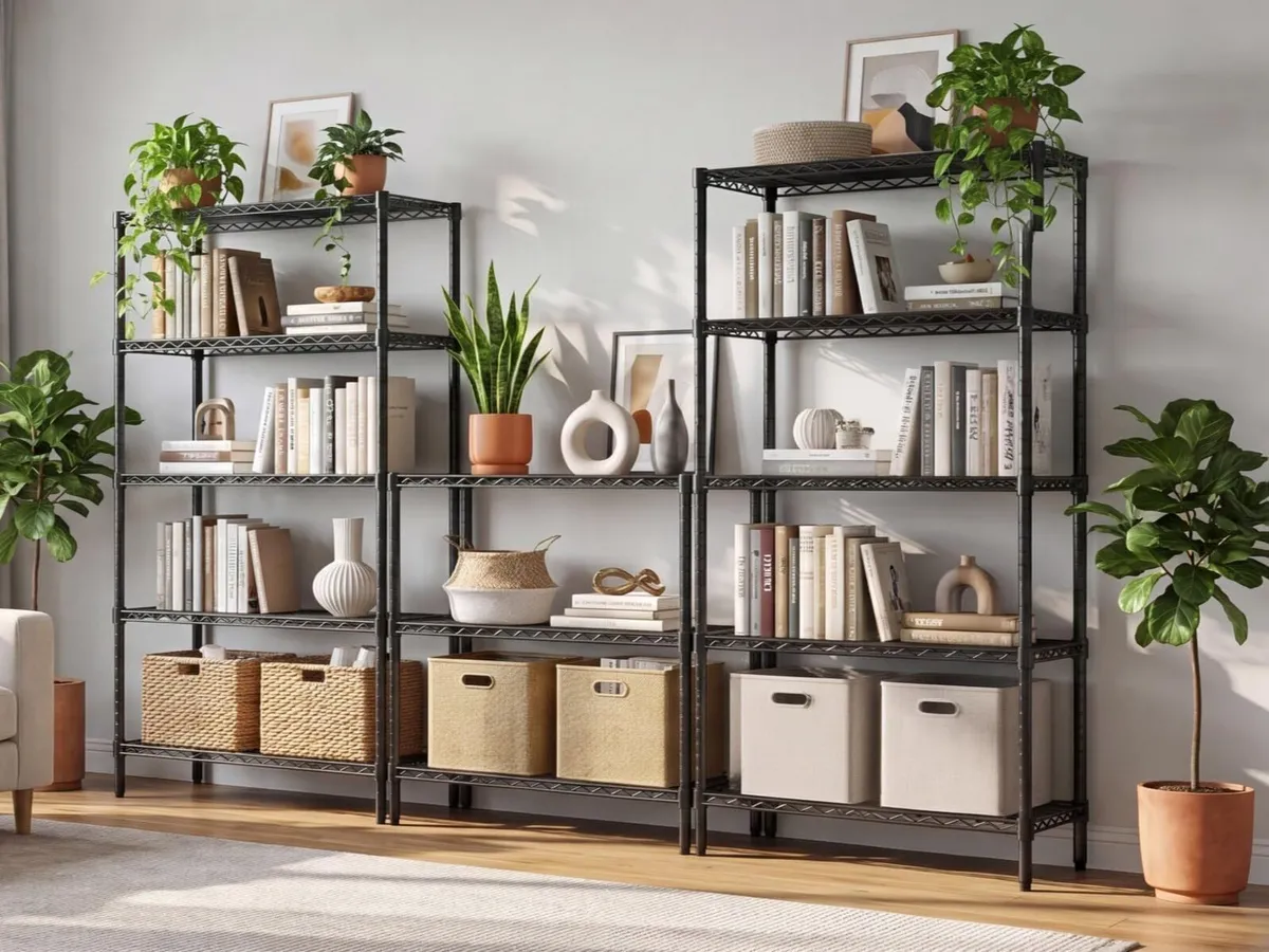Storage Shelves 5 Tier Sturdy Metal Garage - Image 4