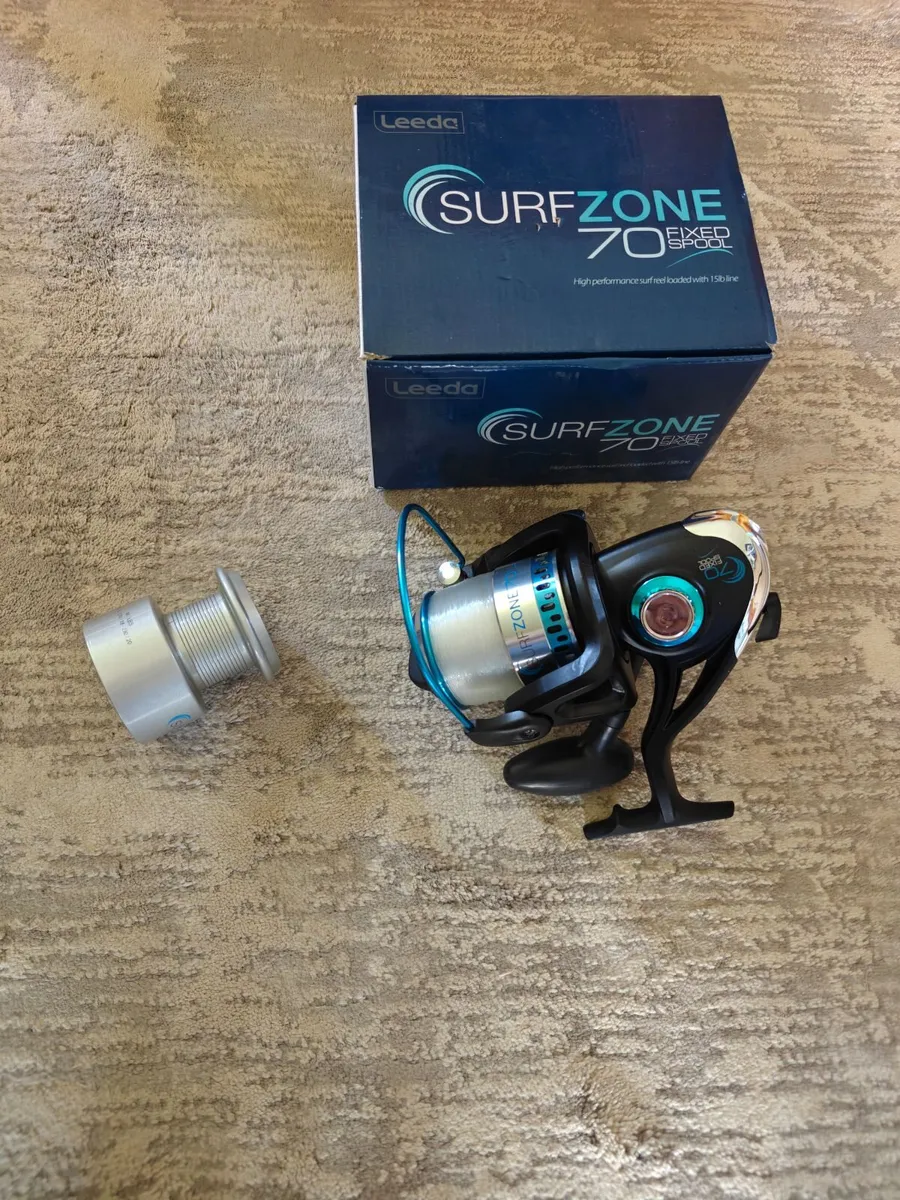 Fishing reel + rod - Image 1