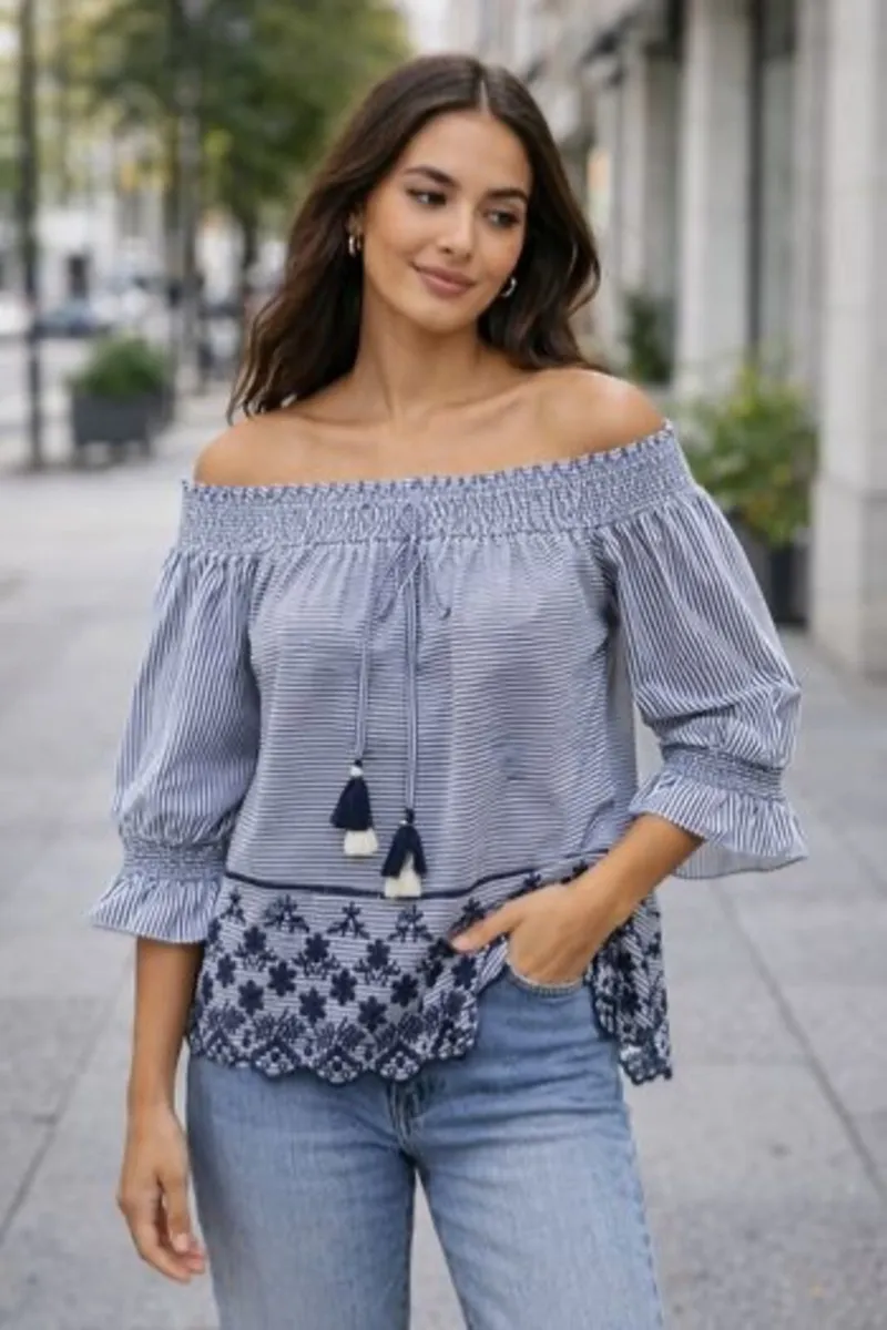 NEW Ladies Of the Shoulder Top: Size 8 - Image 1