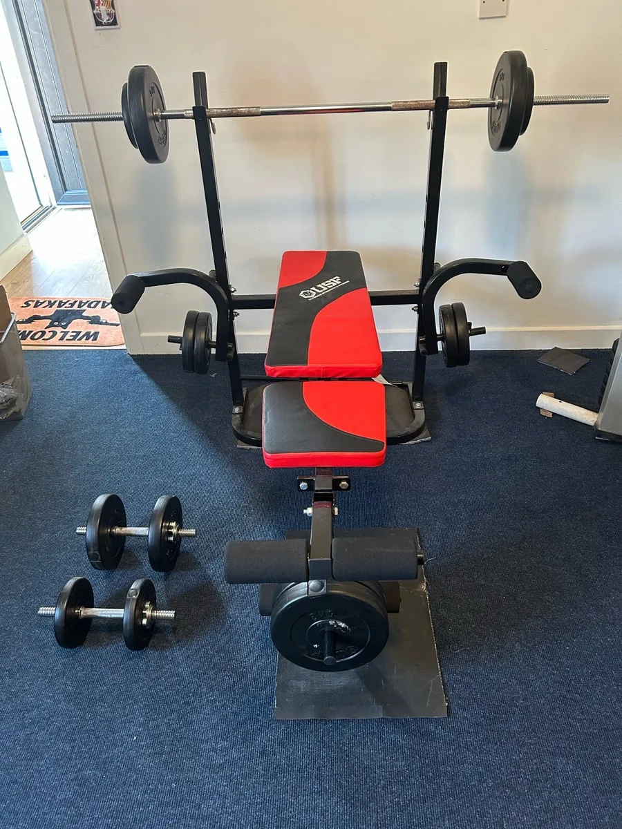 Bench and Weights Set