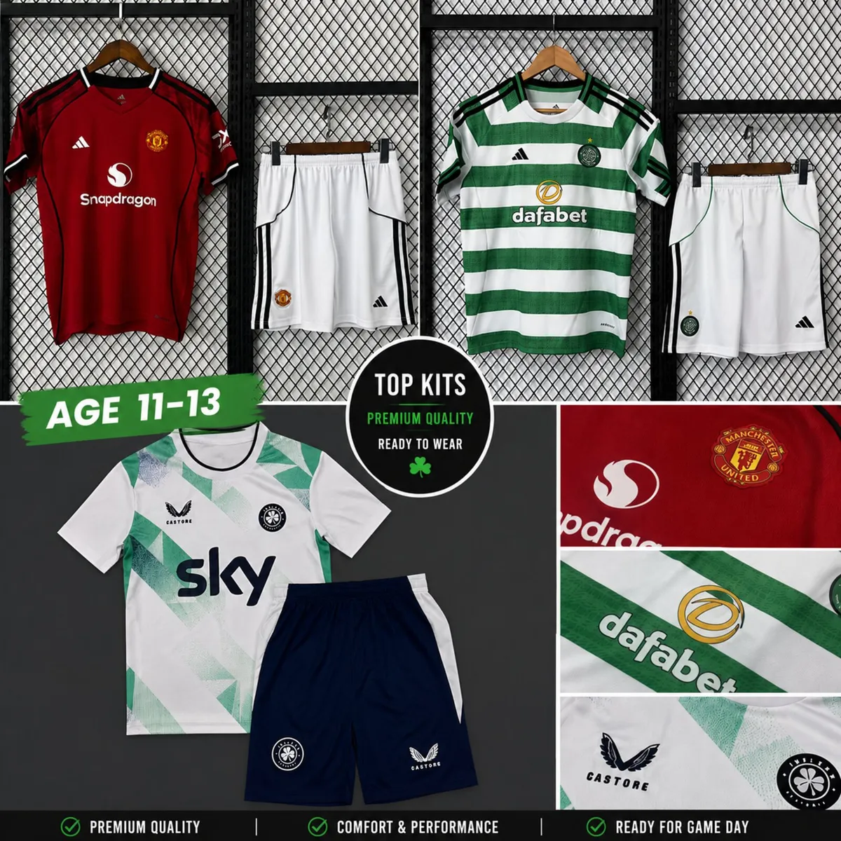 Kids football kits bundle