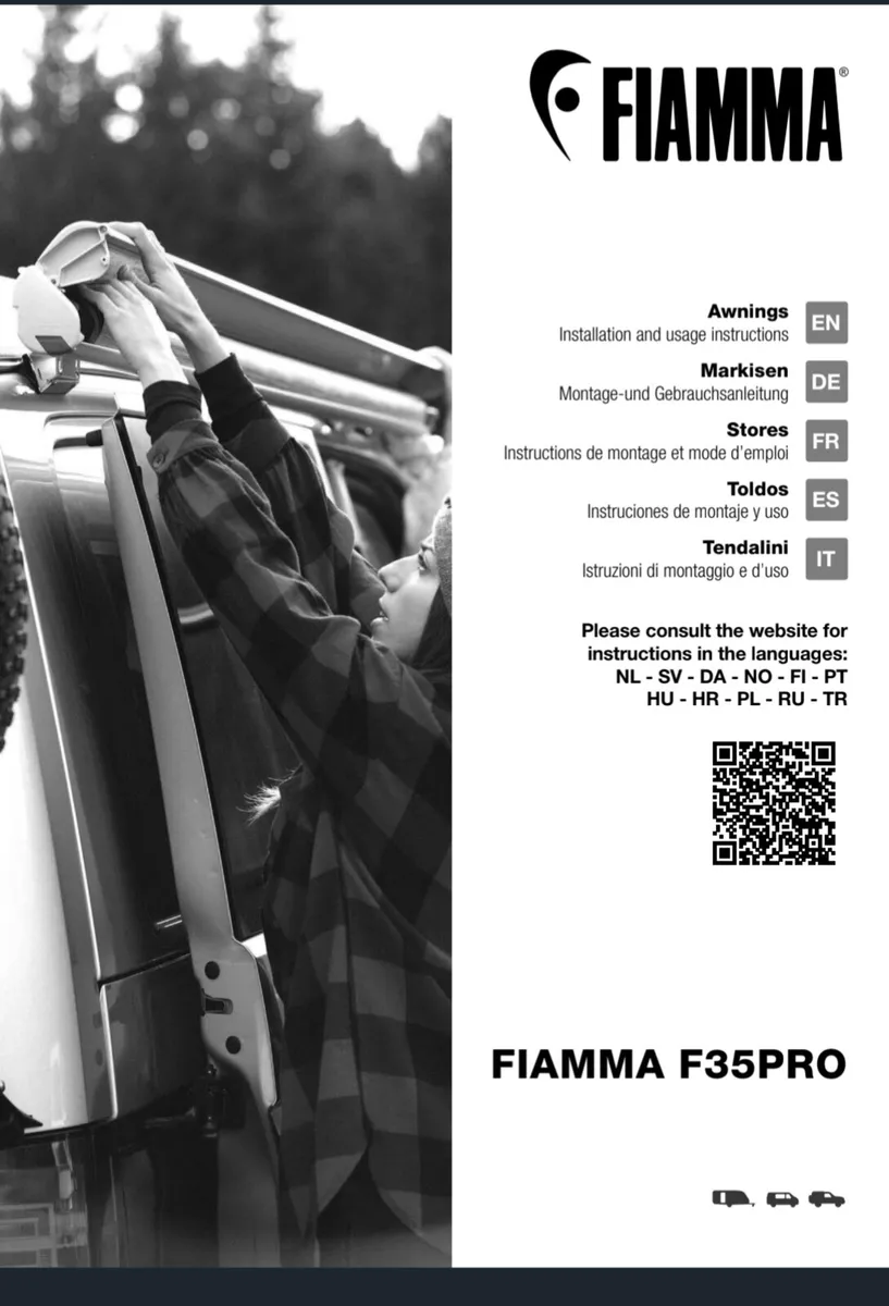 Fiamma F35 Pro 250 Awning – Titanium / Royal Grey - Image 4
