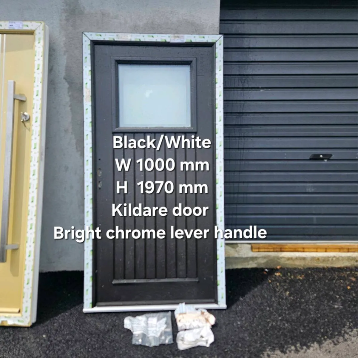 Kildare door from the Palladio Collection / Black - Image 1