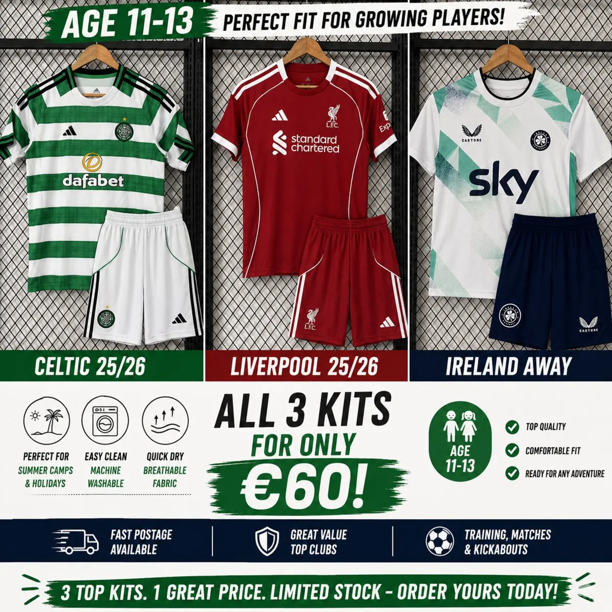 Kids Football Kits Bundle
