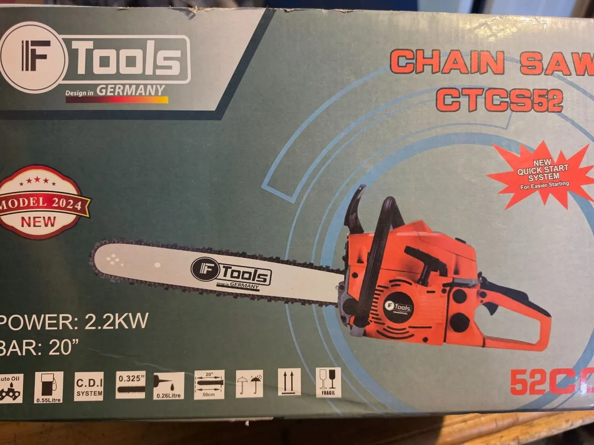 Brand New IF Tools CTCS52 52cc Petrol Chainsaw – 2 - Image 1