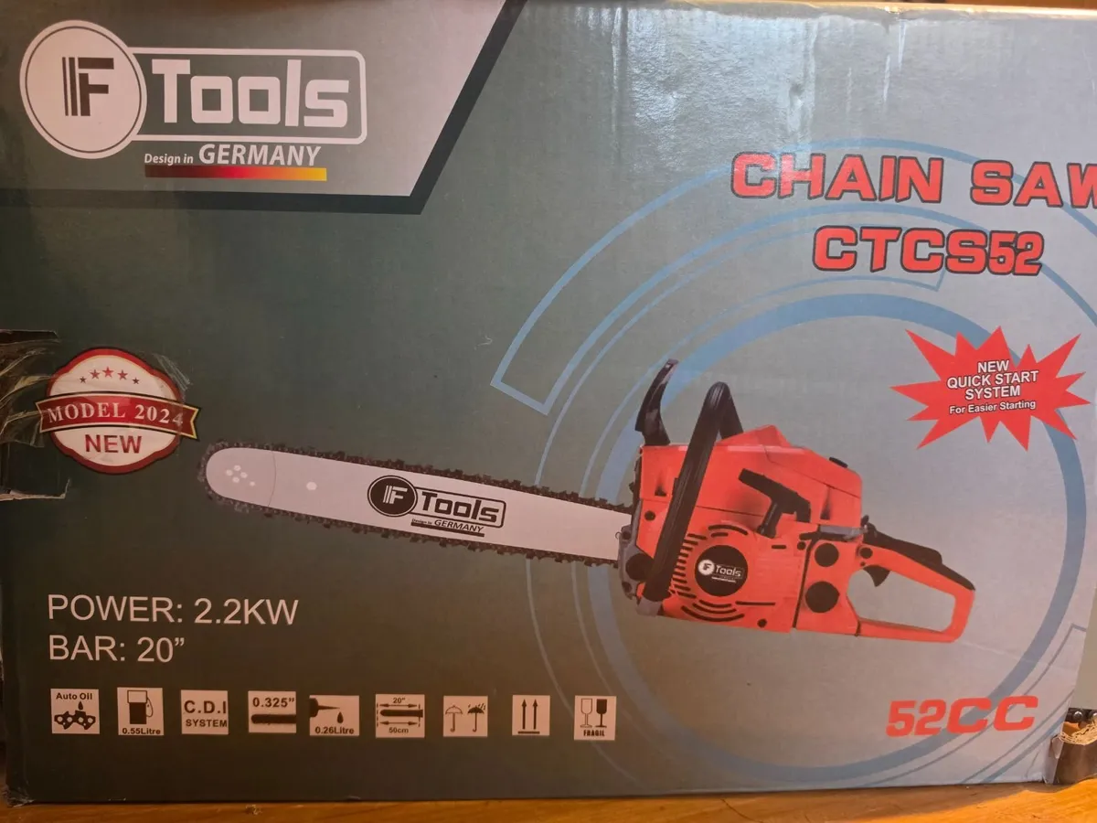 Brand New IF Tools CTCS52 52cc Petrol Chainsaw – 2 - Image 2