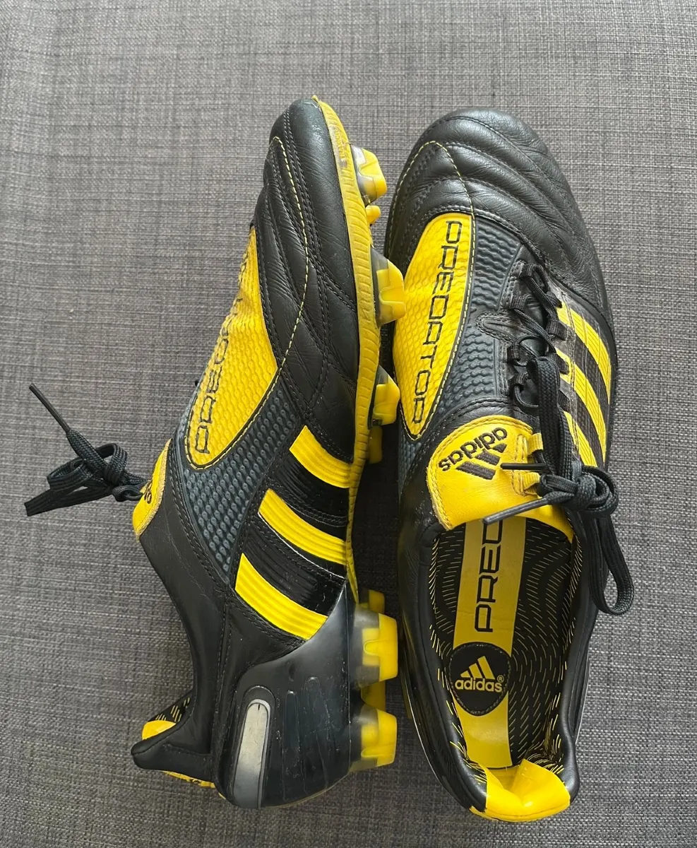 Adidas Predator X FG WC SIZE 11 Black Yellow - Image 1