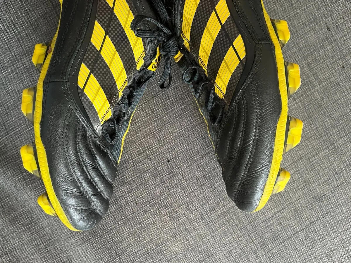 Adidas Predator X FG WC SIZE 11 Black Yellow - Image 4