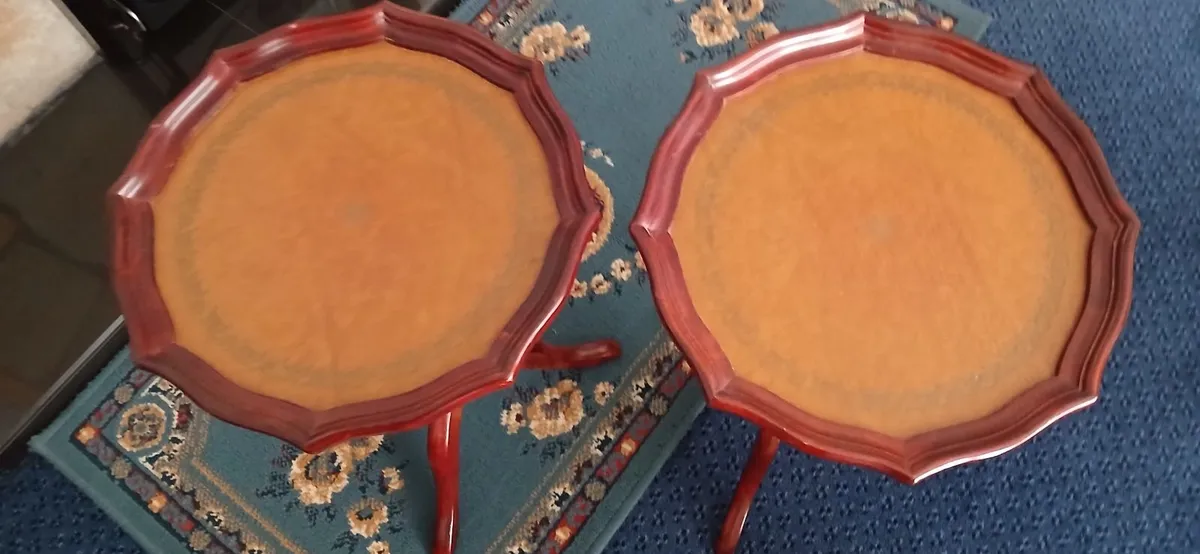 Pair of Vintage Wine Tables - Image 4