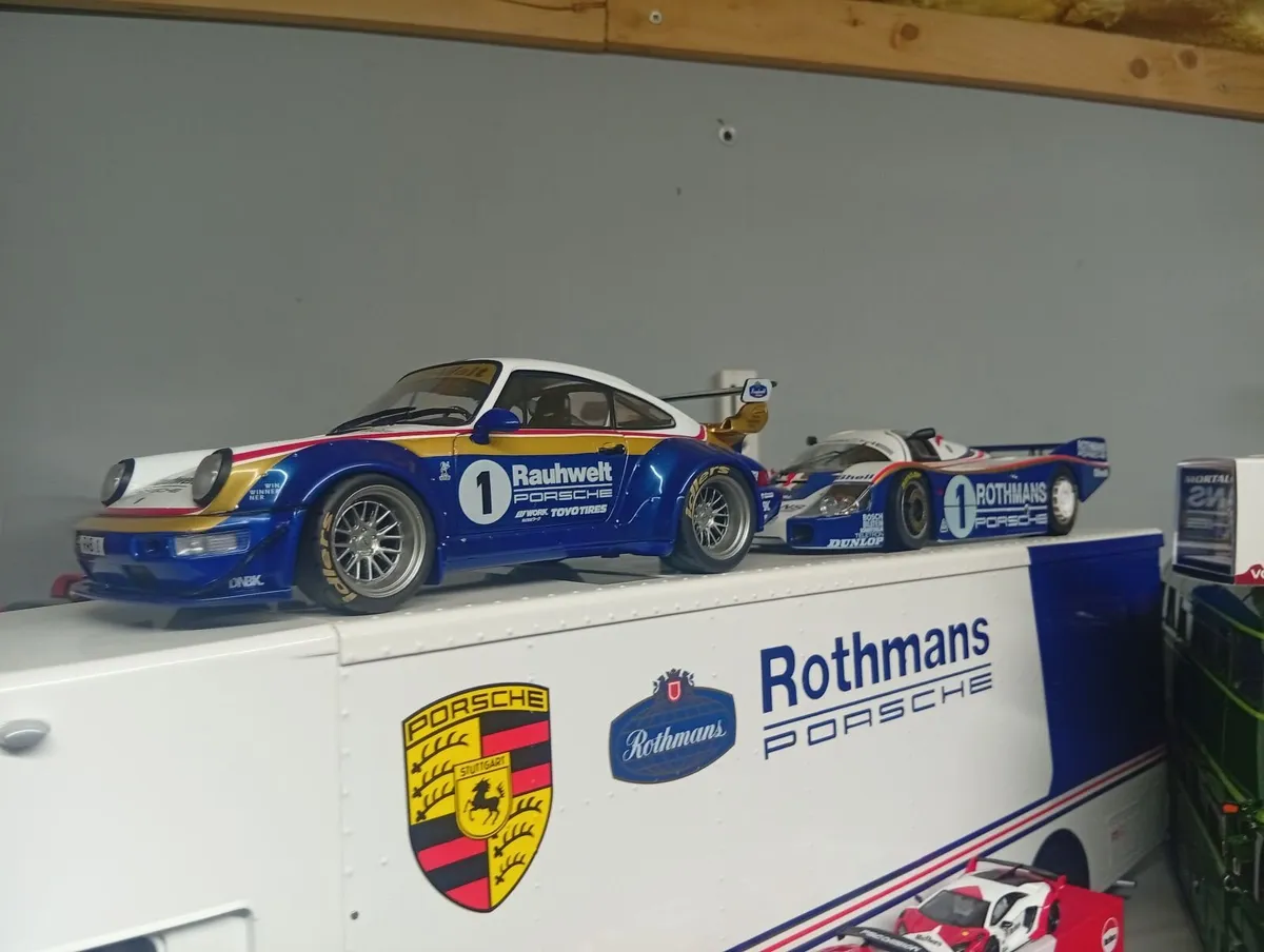 Diecast Rothmans Racing truck and cars - Image 4