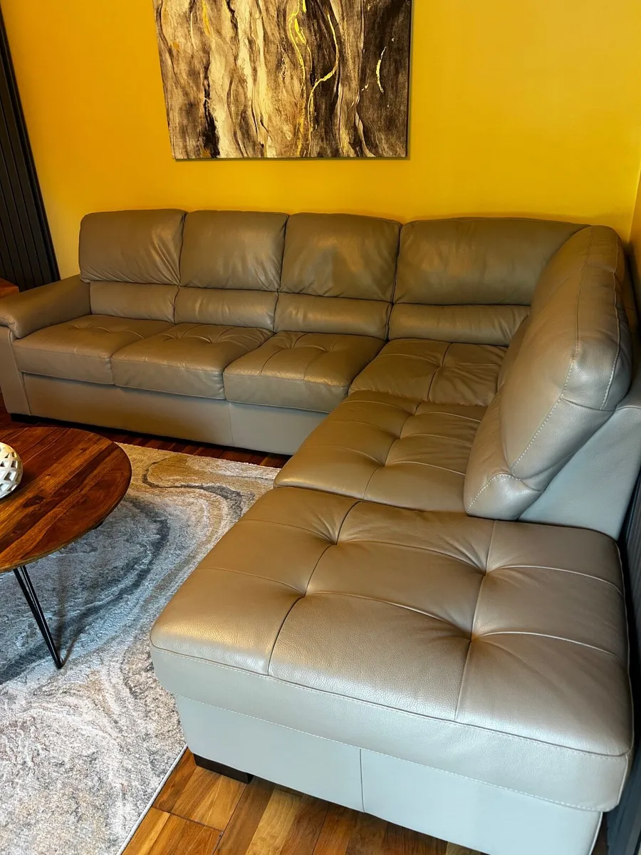 Corner leather sofa - Image 2