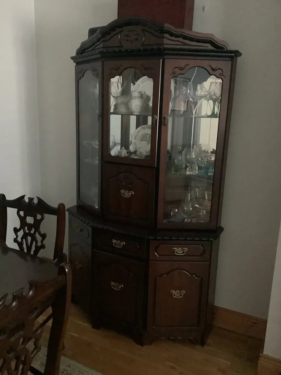 Mahogany Display Cabinet - Image 1