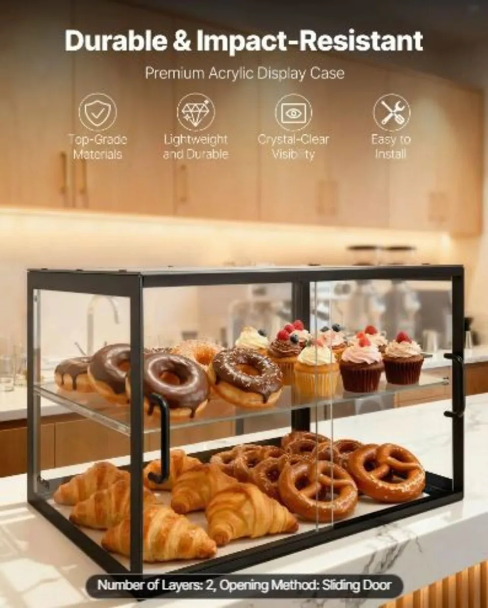 Bakery Display Case, 2-Tier - Image 1