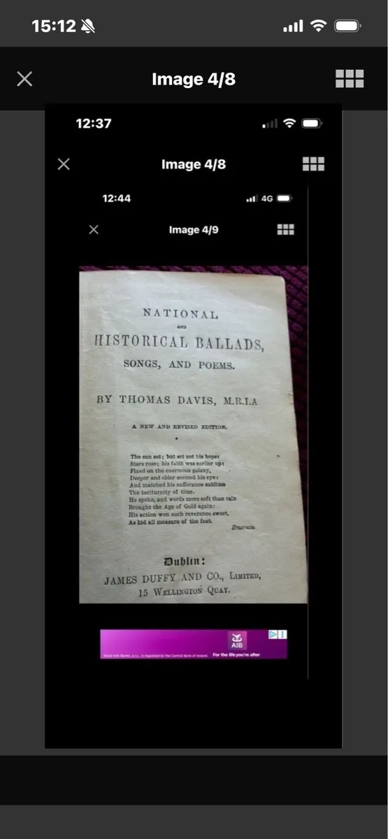 National Ballads  Songs & Poems- Thomas Davis - Image 1