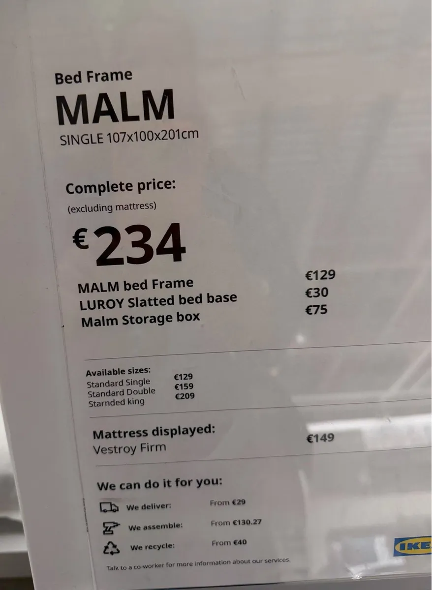IKEA MALM Single Bed Frame- €150( 2 available) - Image 2