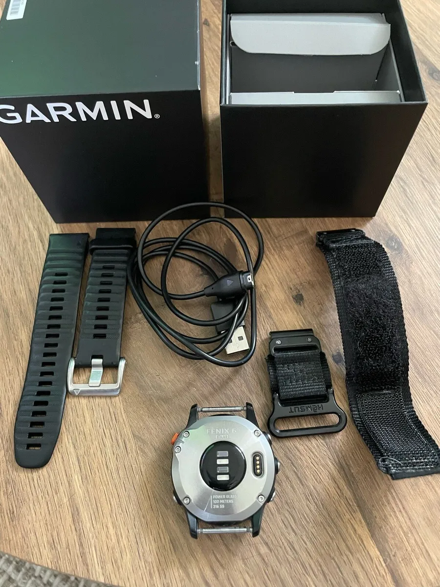 Garmin Fenix 6 Solar GPS Smartwatch Boxed Extras - Image 4