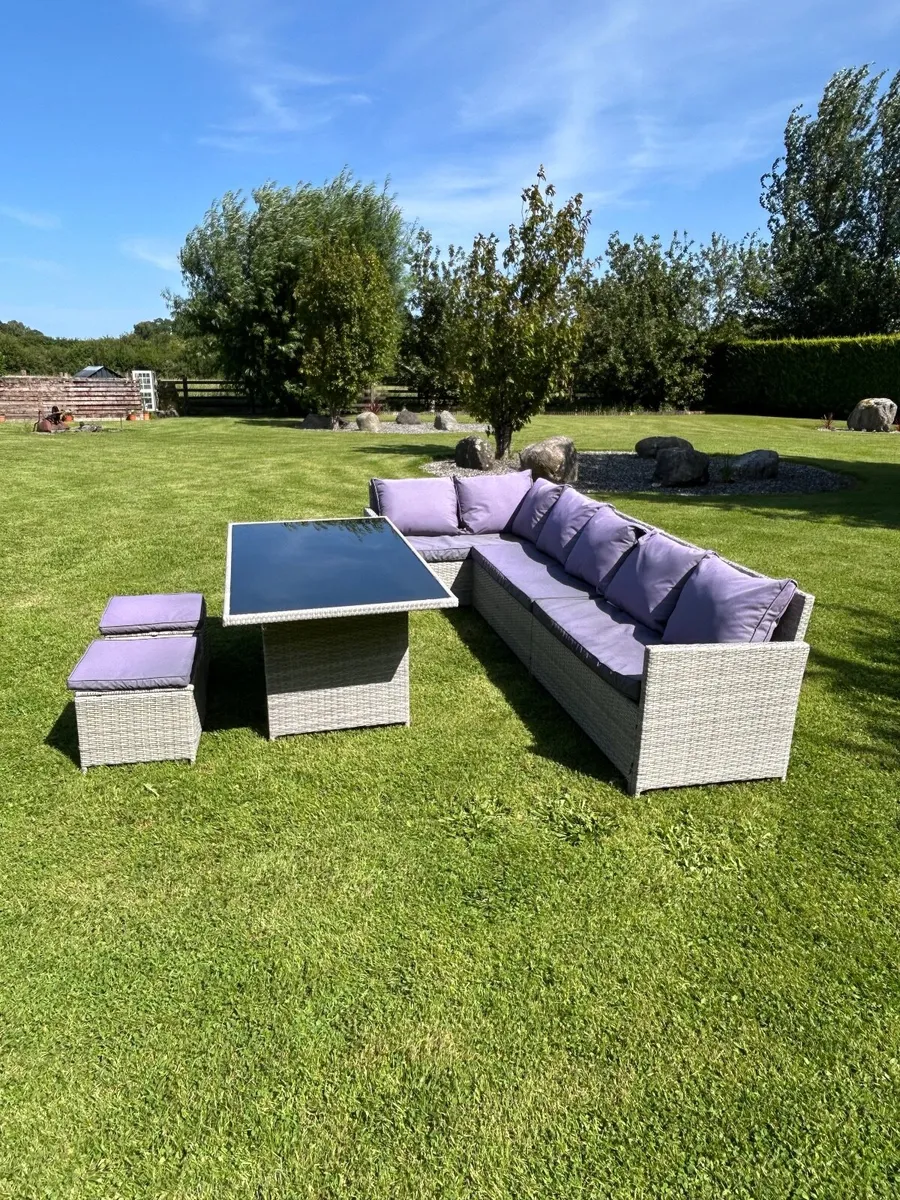 Grey Rattan furniture set - Image 3