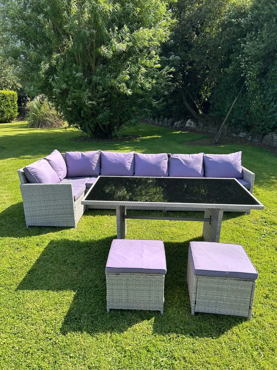 Grey Rattan furniture set - Image 2
