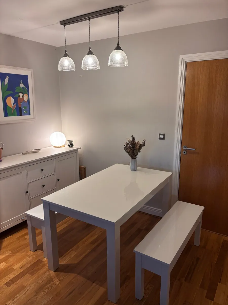 Dining Table and Benches - Image 2