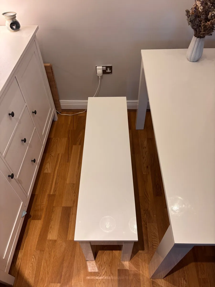 Dining Table and Benches - Image 3