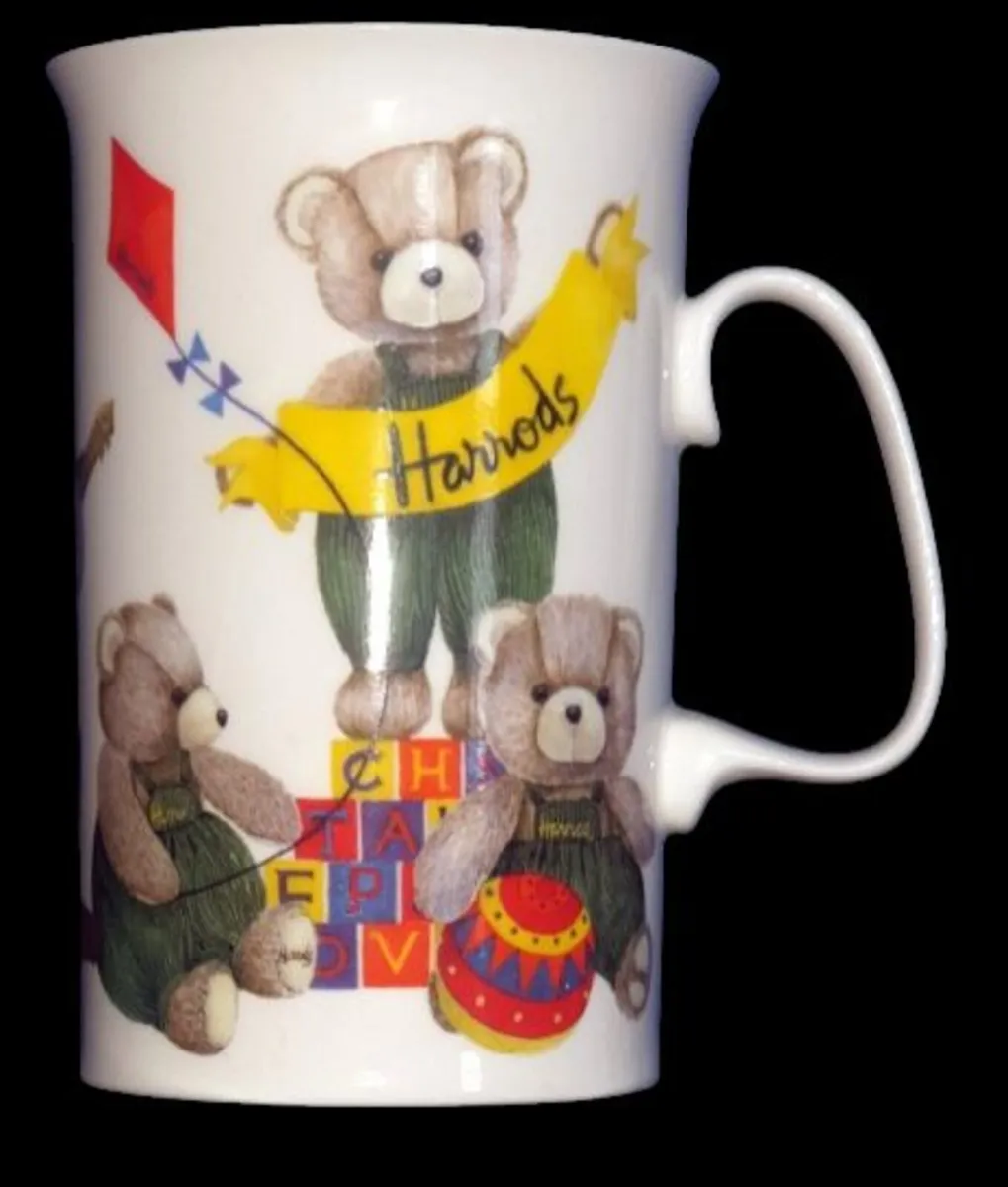 Vintage Harrods Fine Bone China Teddy Bear Mug - Image 1