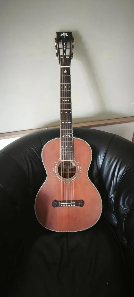 Washburn R314KK Spruce/Trembesi Parlor Guitar - Image 4