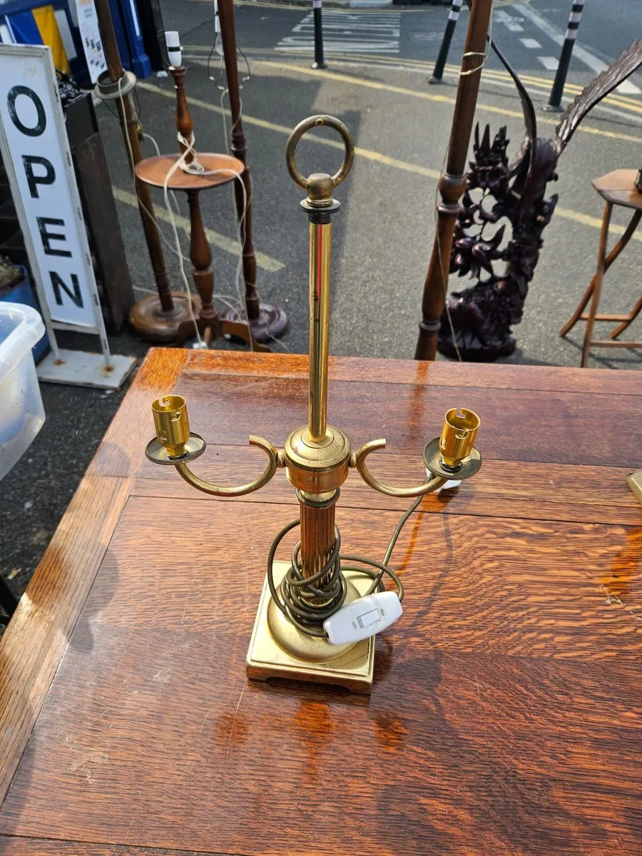 Vintage Brass Lamp - Image 1