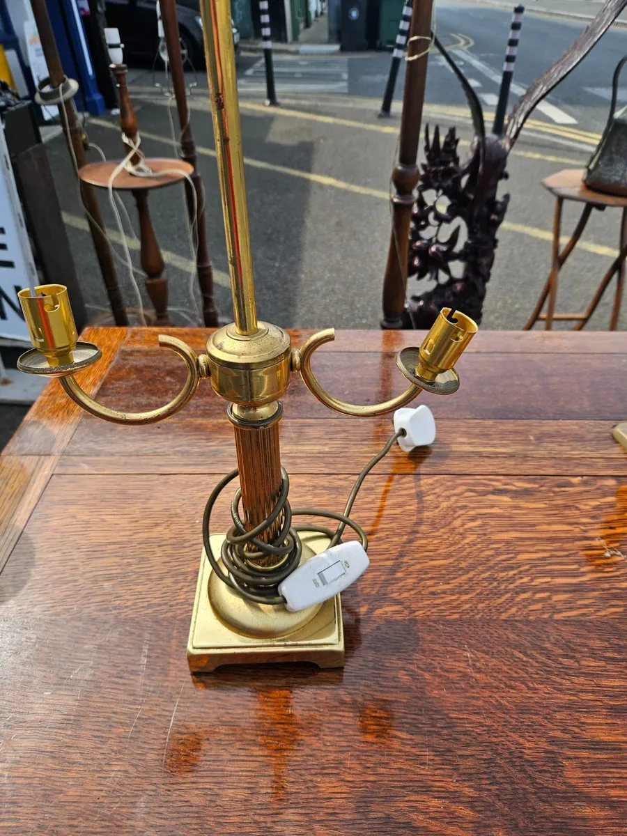 Vintage Brass Lamp - Image 3