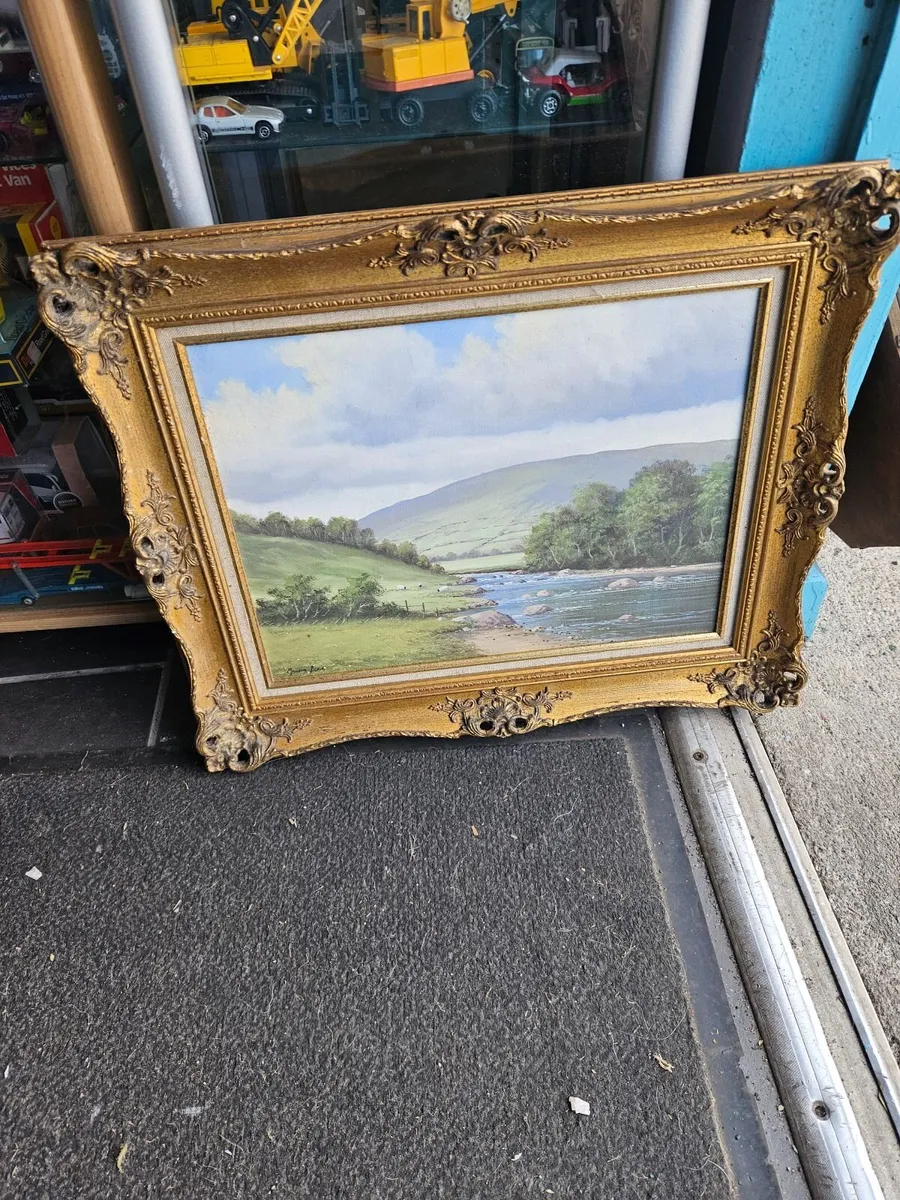 Vintage Oil Painting - Image 4