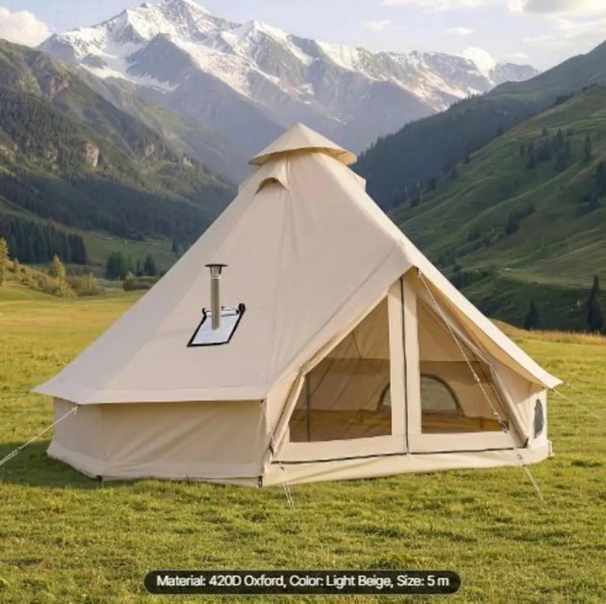 Oxford Bell Tent, 4 Seasons 5 m Yurt Tent - Image 1