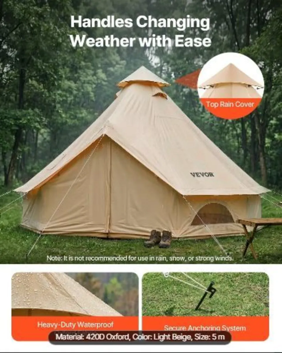 Oxford Bell Tent, 4 Seasons 5 m Yurt Tent - Image 4
