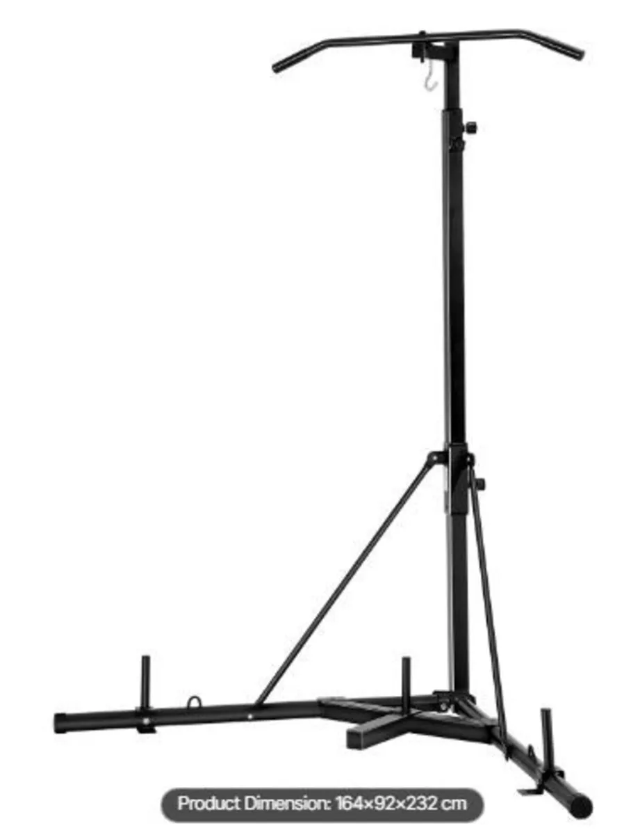 2 in 1 Punching Bag Stand, Steel Heavy Duty - Image 1