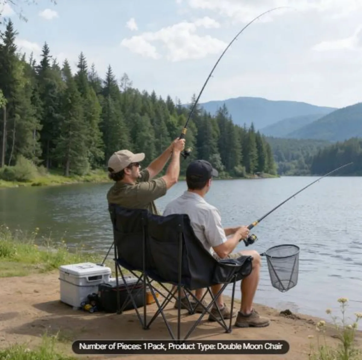 Double Camping Chair, Oversized Two Person - Image 4
