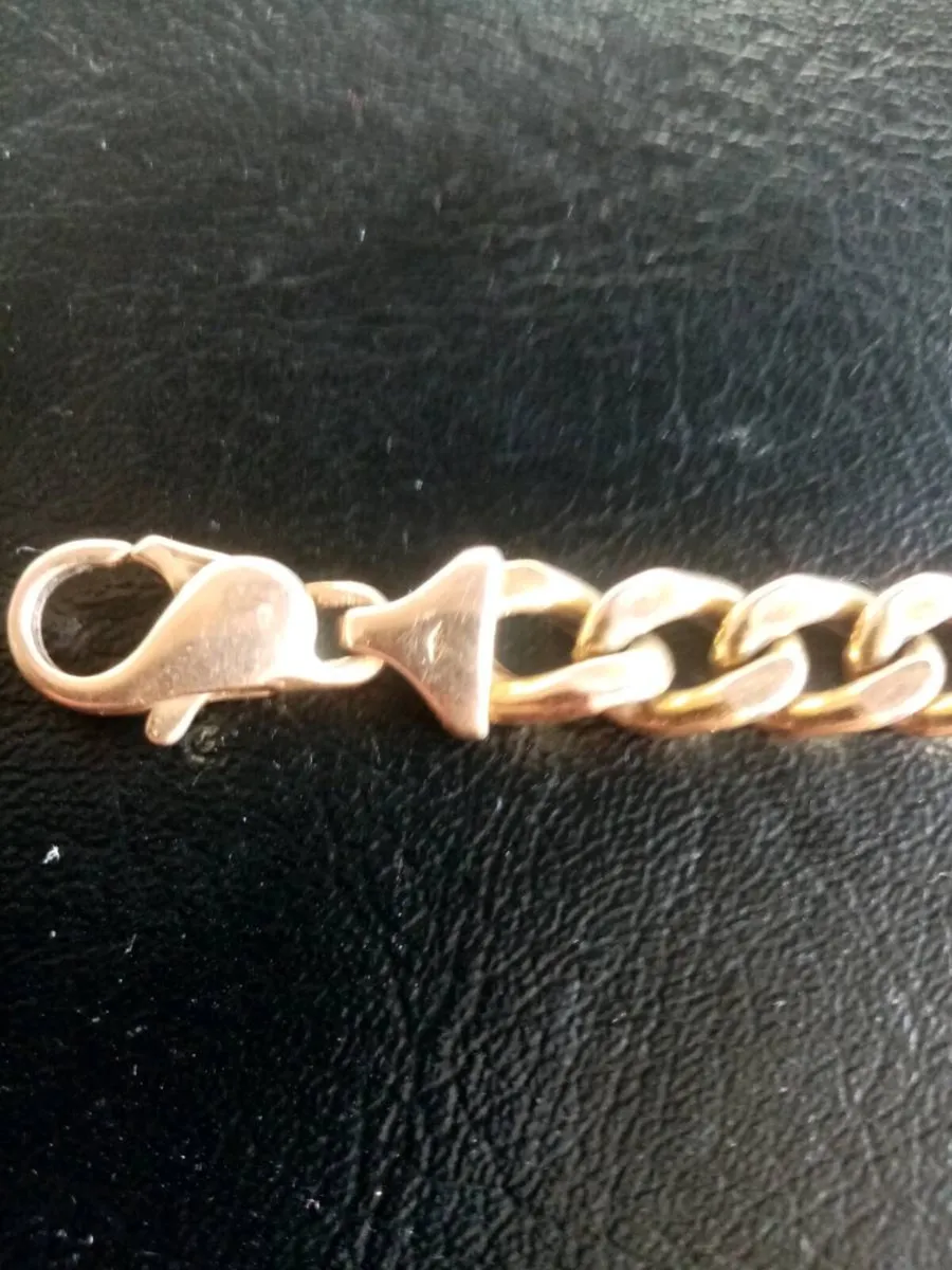 Heavy 9ct Gold Bracelet, Marked 9ct - Image 3