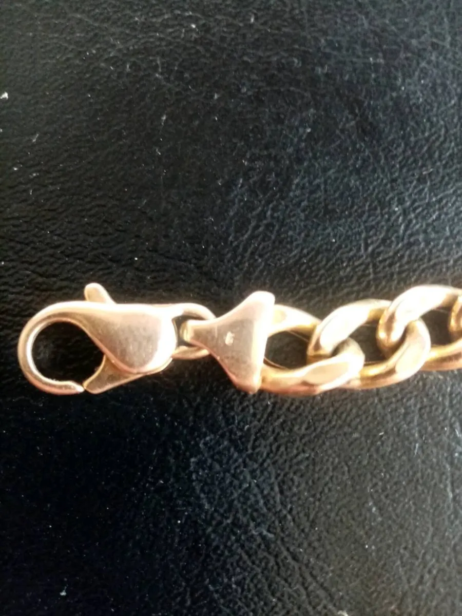 Heavy 9ct Gold Bracelet, Marked 9ct - Image 4