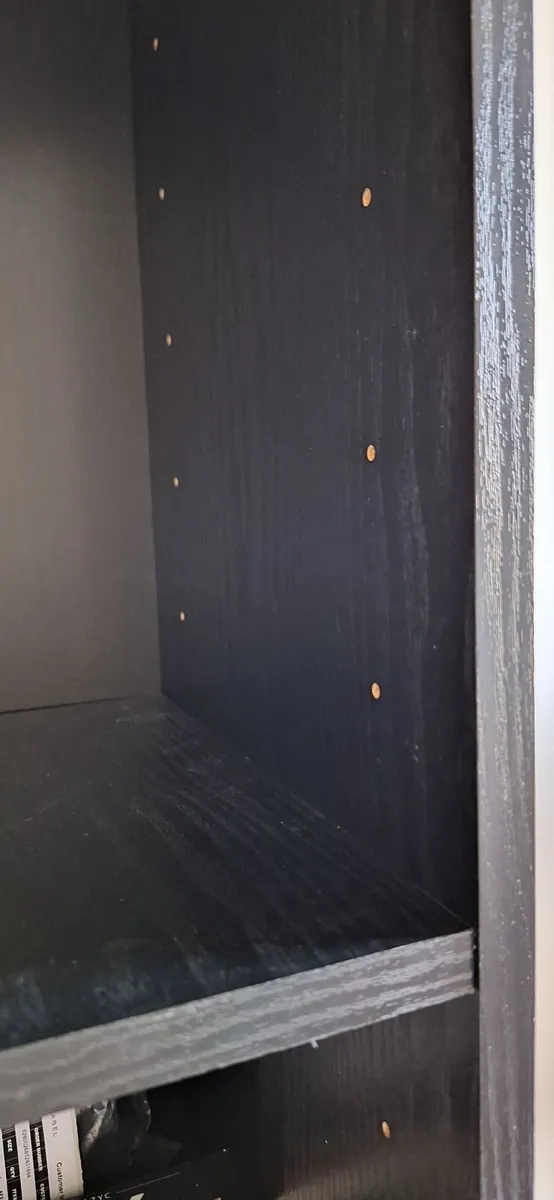 2 Black Bookcases 180cm – Excellent Condition - Image 2
