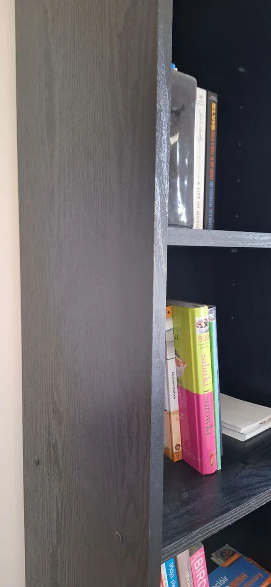2 Black Bookcases 180cm – Excellent Condition - Image 3