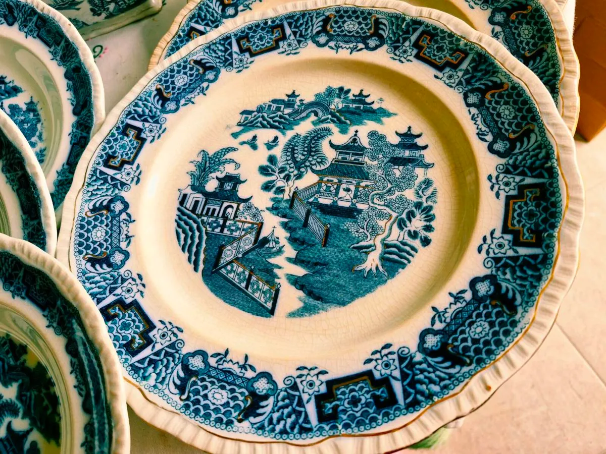 Rare Bristol Mandarin dinner service. - Image 3