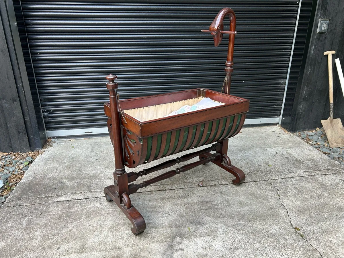 Antique Child’s Cot Cradle - Image 1