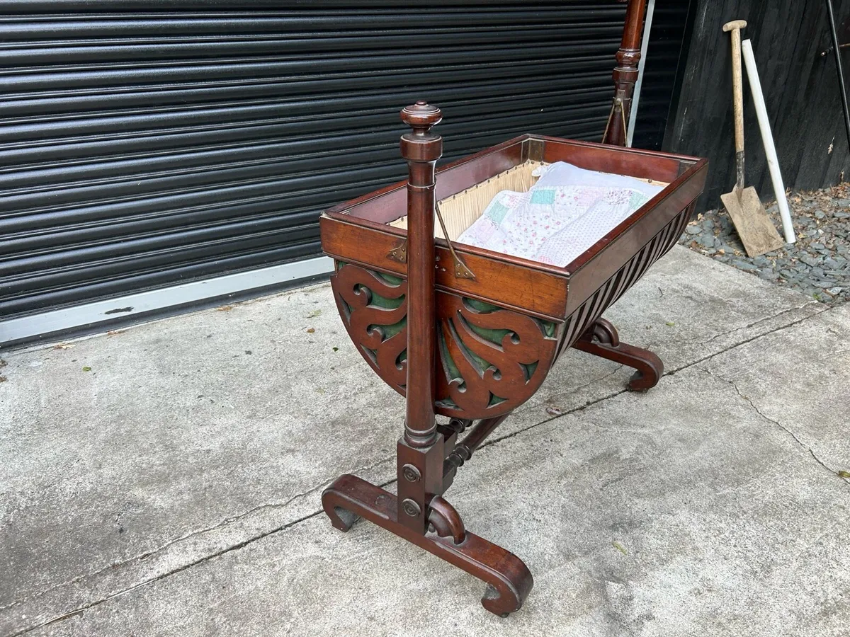 Antique Child’s Cot Cradle - Image 2