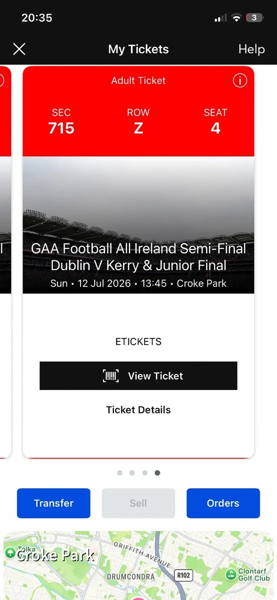 GAA football semi final ticket (s) - Image 2