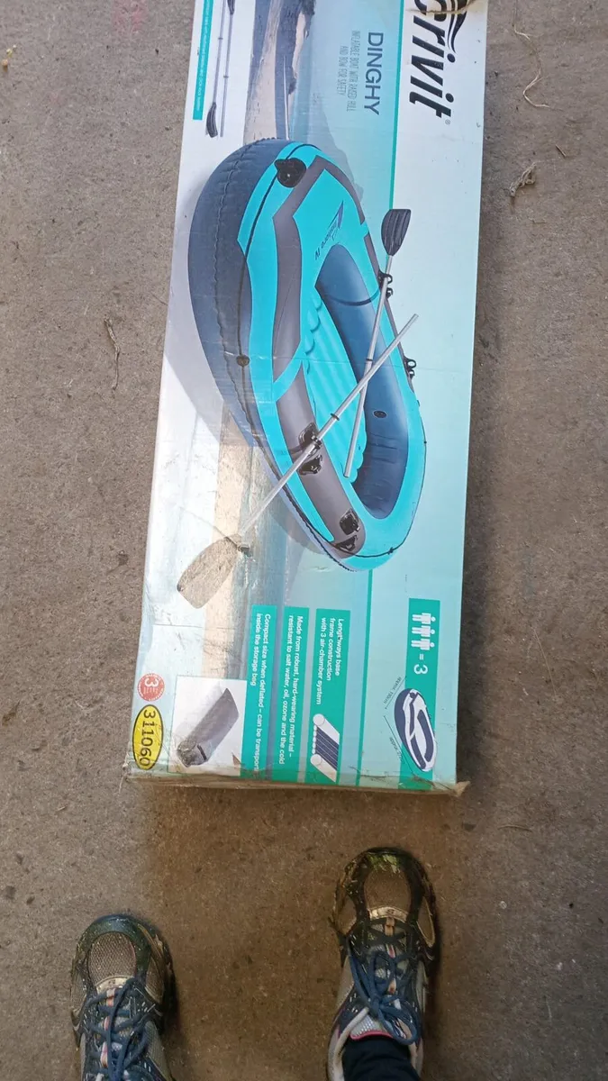 3-Person Inflatable Dinghy Bundle - New/unopened - Image 1