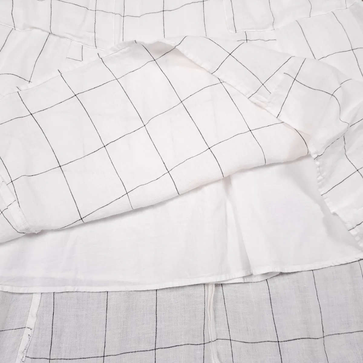 Mango White Black Grid Cold Shoulder Midi Dress XS - Image 4
